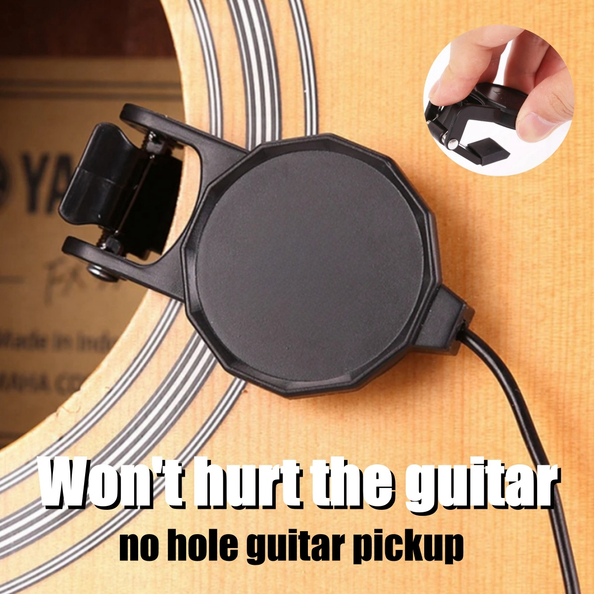 Musical Instrument Art - Pickup jack audio con clip per
