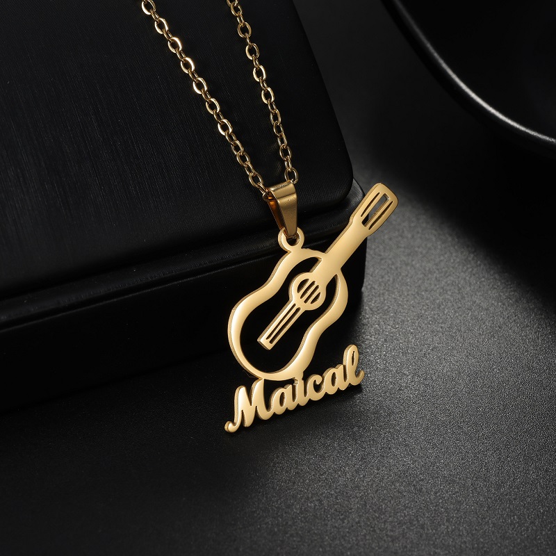Musical Instrument With Names - Nuova Collana con Ciondolo a Forma