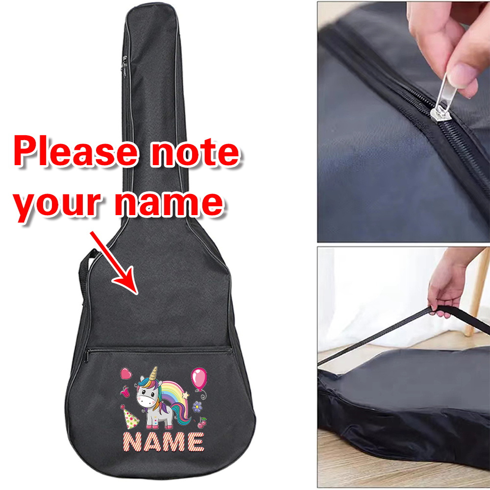 Musical Instrument With Names - Borsa per chitarra con nome personalizzato