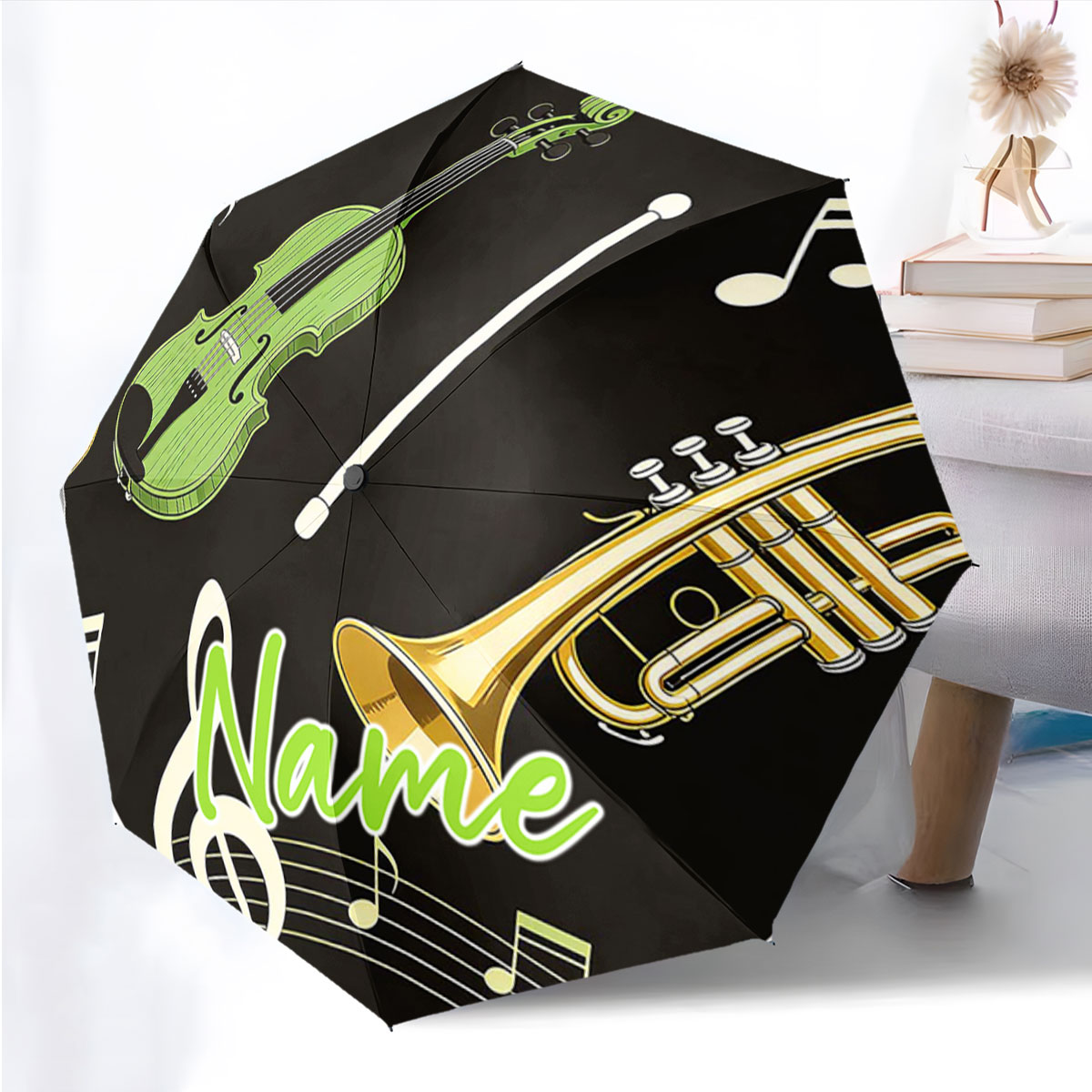 Musical Instrument With Names - Ombrello con Design Personalizzato a Tema