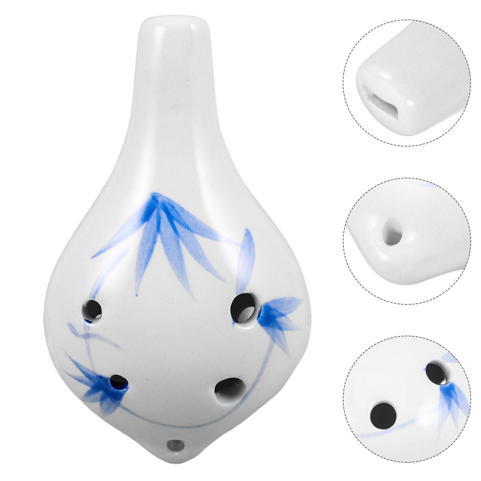 Musical Instrument Family - Ocarina in Ceramica a Sei Fori,