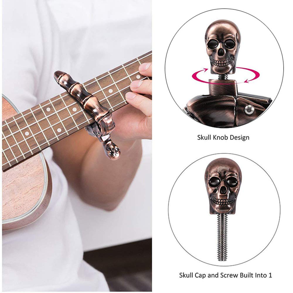 Capotasto a Forma di Teschio p - Musical Instrument Art recensione e prezzo