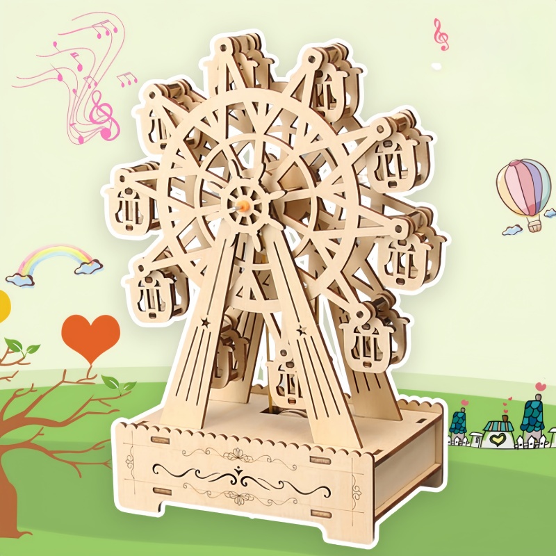 Puzzle 3D in Legno Ruota Panor - Musical Instrument Park recensione e prezzo