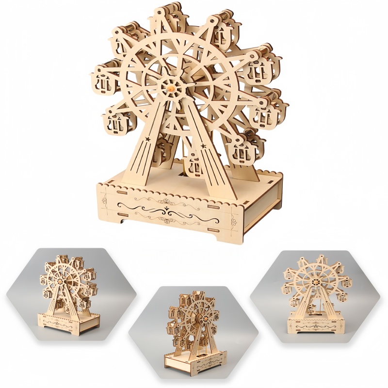 Puzzle 3D in Legno Ruota Panor - Musical Instrument Park recensione e prezzo