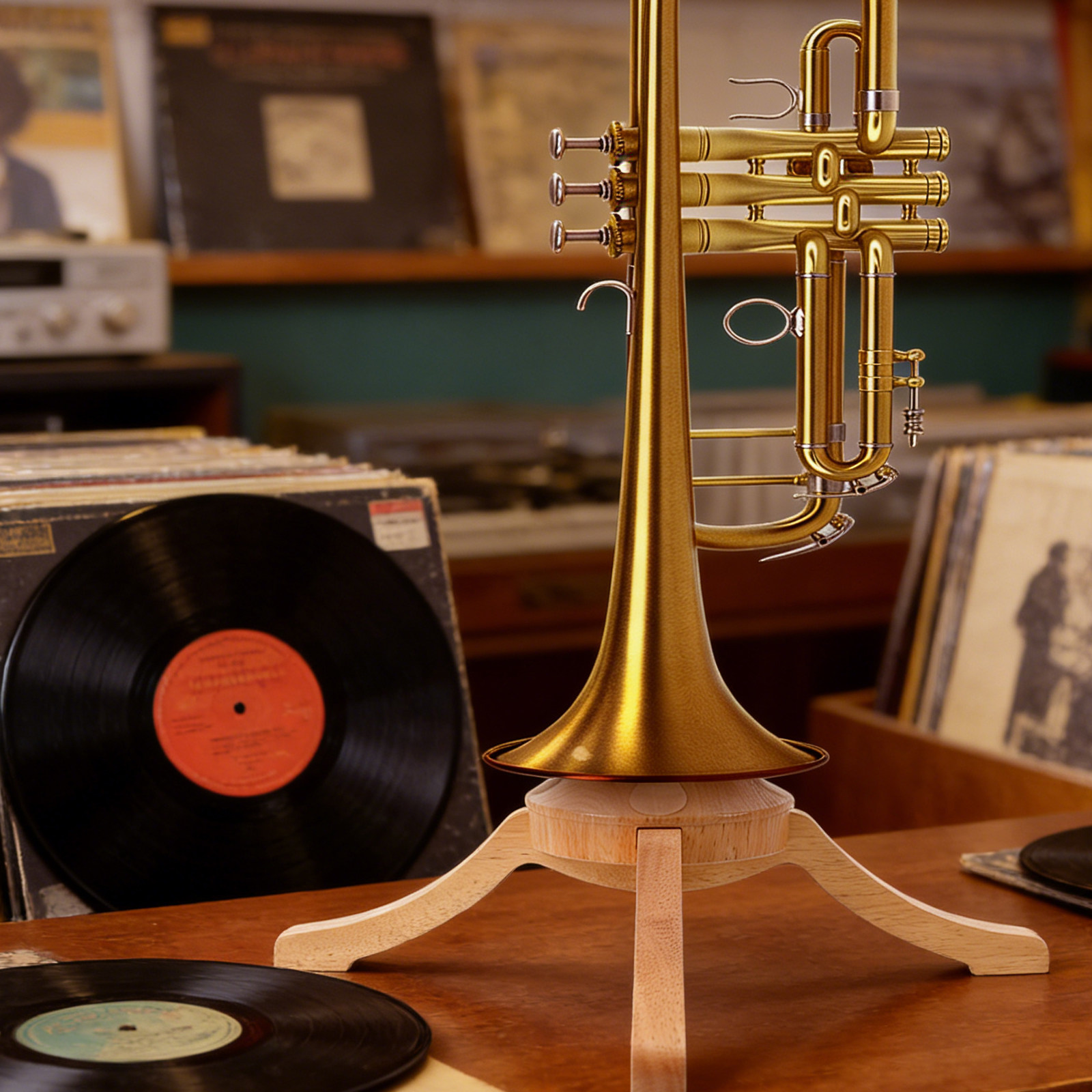 Supporto per tromba in legno a - Musical Instrument Cornet recensione e prezzo