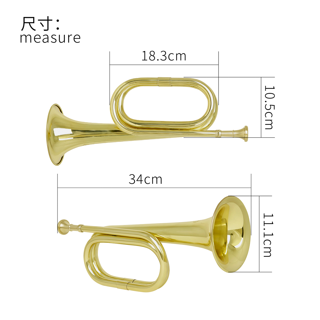 M MBAT Bugle Call tromba otton - Musical Instrument Bugle recensione e prezzo